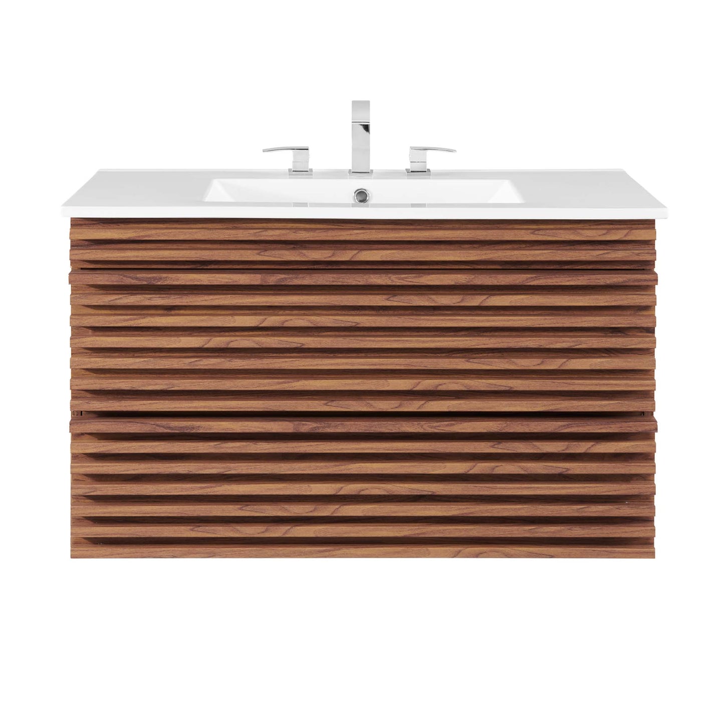 Render 36" Wall-Mount Bathroom Vanity by Furniture For America