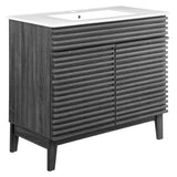 Vera 36" Bathroom Vanity in Charcoal White