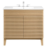Vera 36" Bathroom Vanity in Oak White