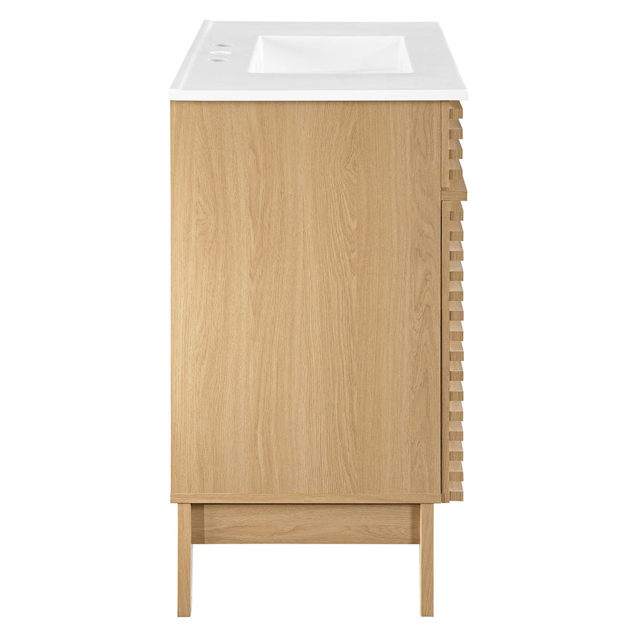 Vera 36" Bathroom Vanity in Oak White