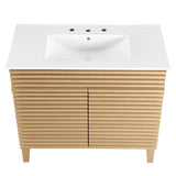Vera 36" Bathroom Vanity in Oak White