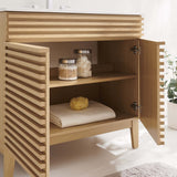 Vera 36" Bathroom Vanity in Oak White