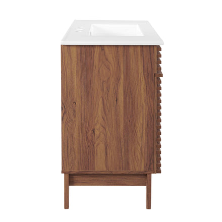 Render 36" Bathroom Vanity in Walnut White
