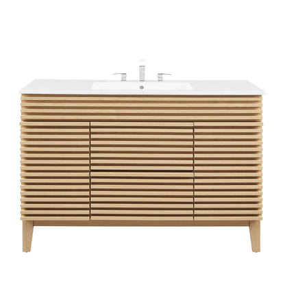 Render 48" Single Sink Bathroom Vanity by Furniture For America