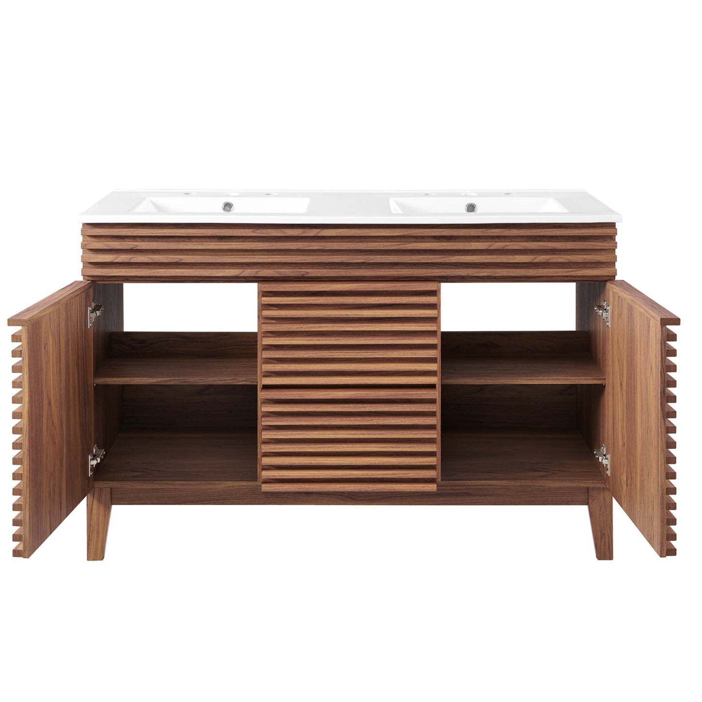 Render 48" Double Sink Bathroom Vanity by Furniture For America