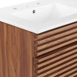 Vera 48" Double Sink Bathroom Vanity in Walnut White