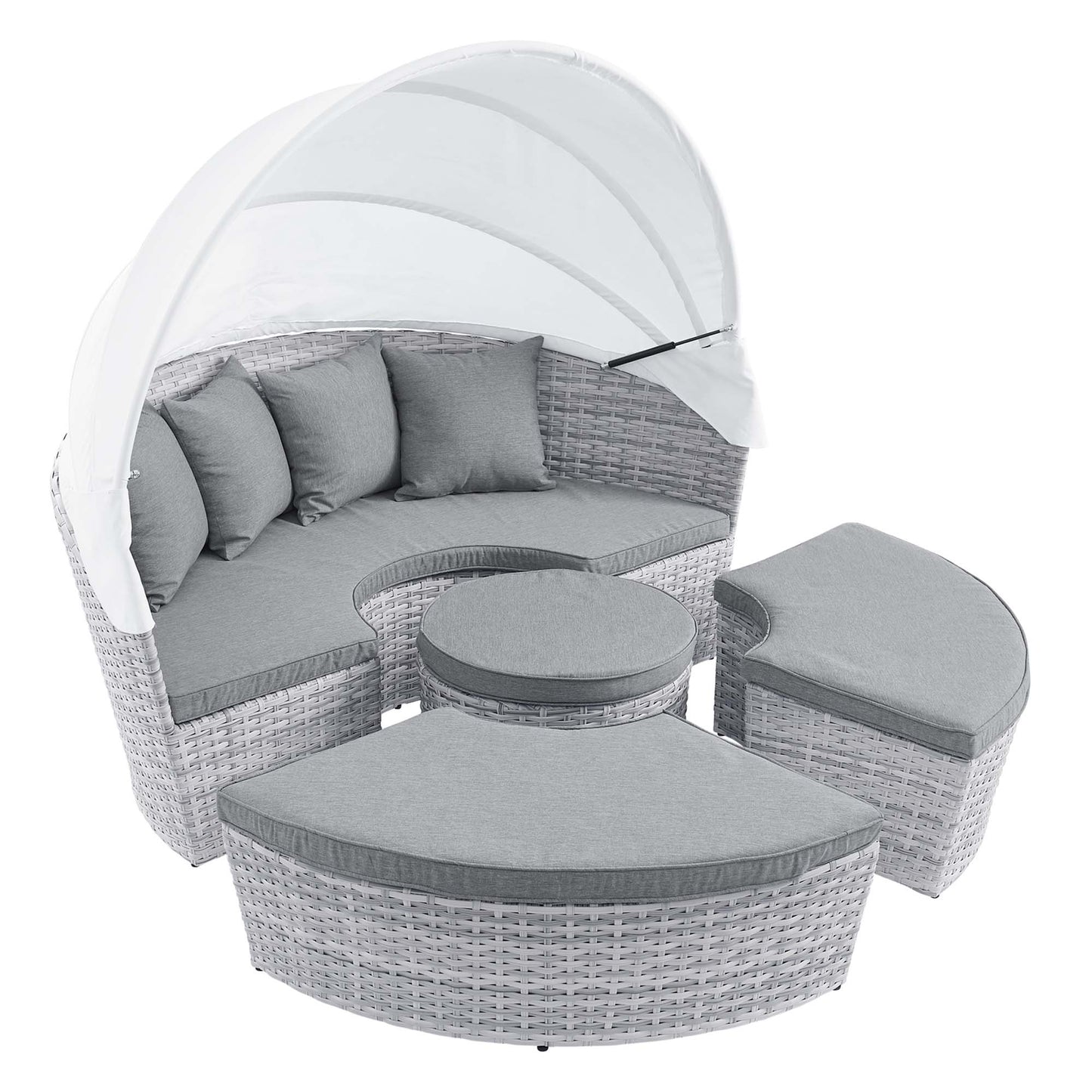 Scottsdale Canopy Outdoor Patio Daybed by Furniture For America