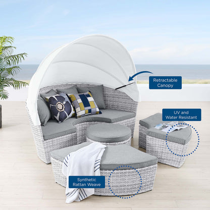 Scottsdale Canopy Outdoor Patio Daybed by Furniture For America