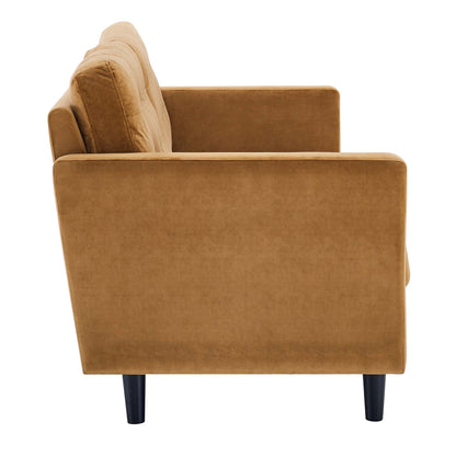 Exalt Tufted Performance Velvet Sofa by Furniture for America
