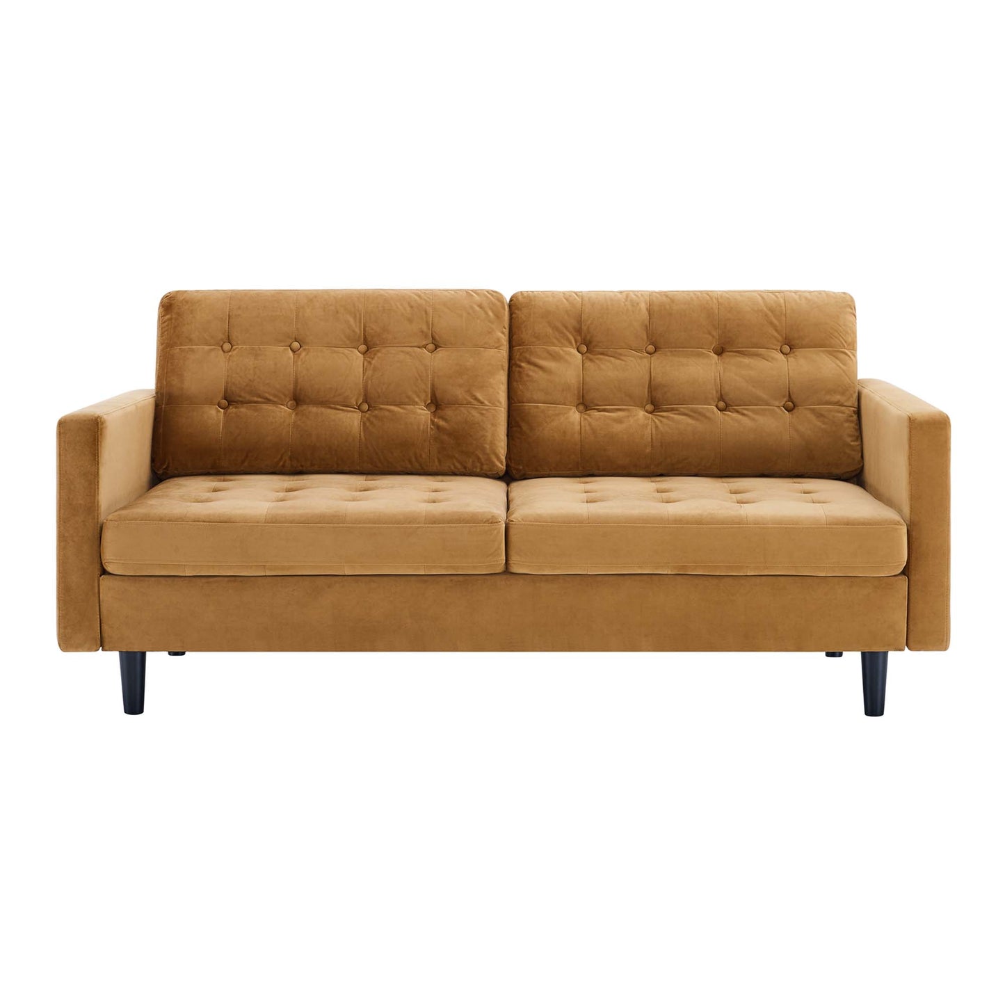 Exalt Tufted Performance Velvet Sofa by Furniture for America