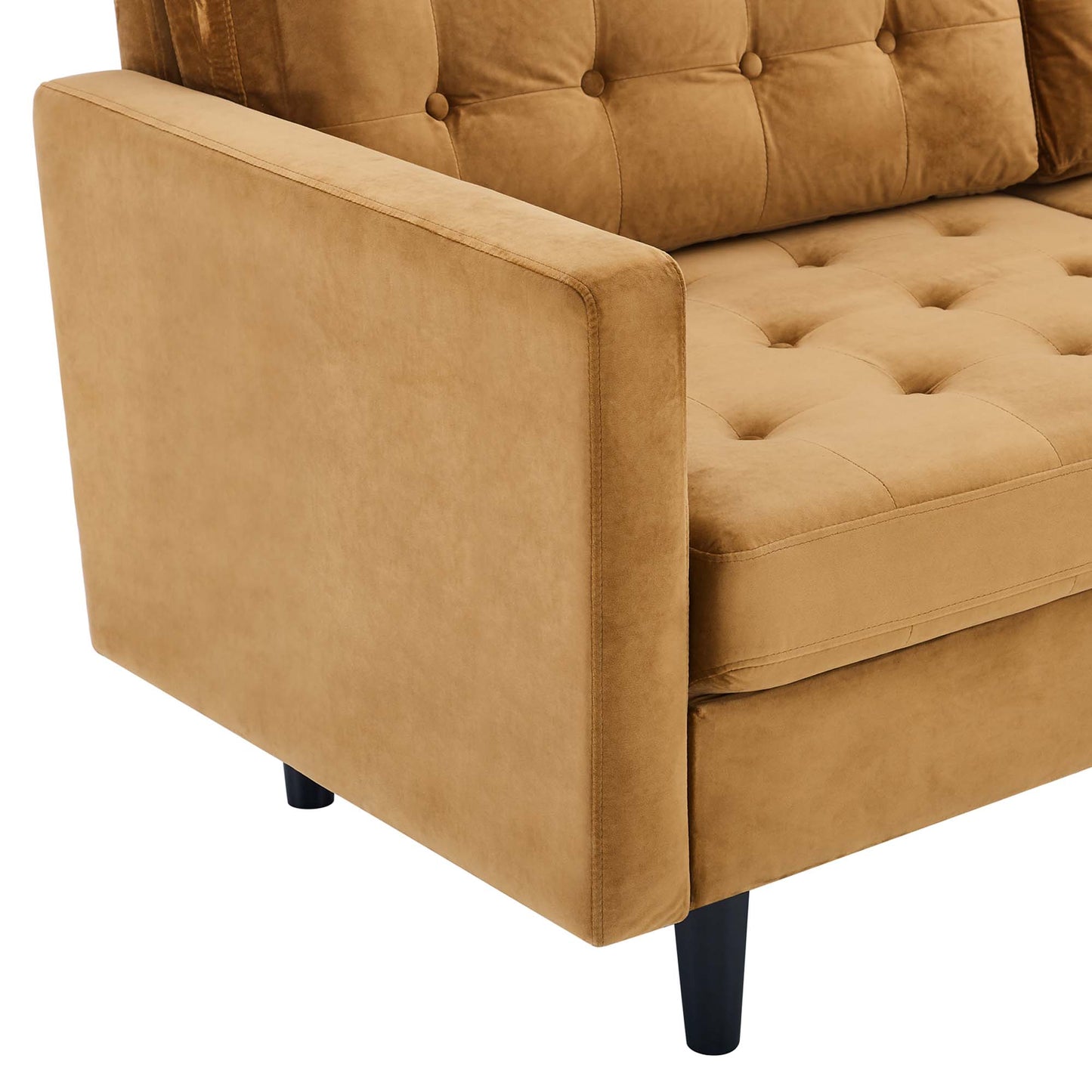 Exalt Tufted Performance Velvet Sofa by Furniture for America