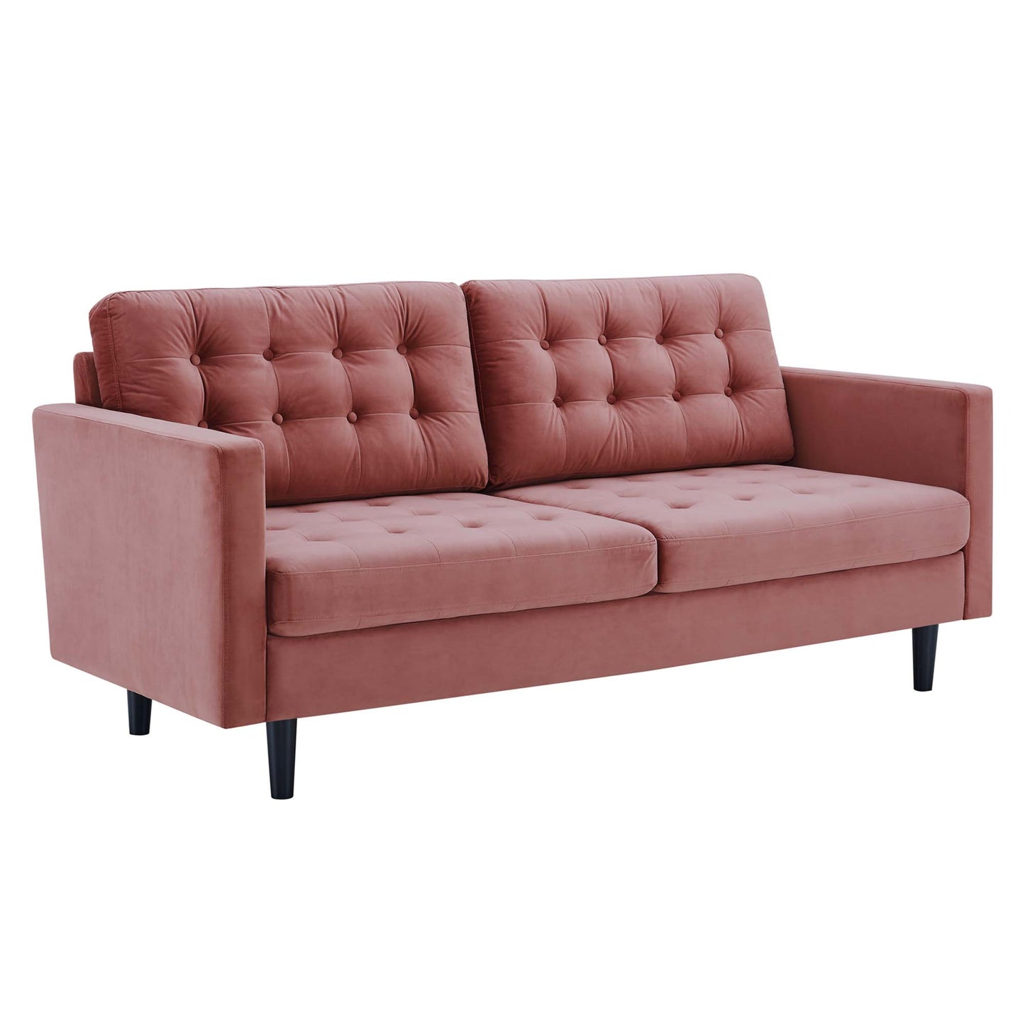 Exalt Tufted Performance Velvet Sofa by Furniture for America