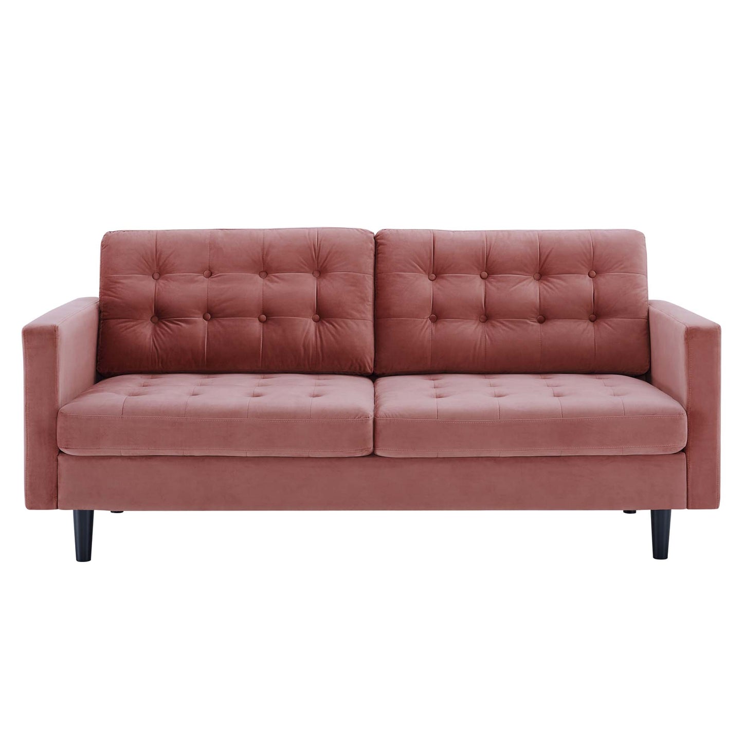 Exalt Tufted Performance Velvet Sofa by Furniture for America