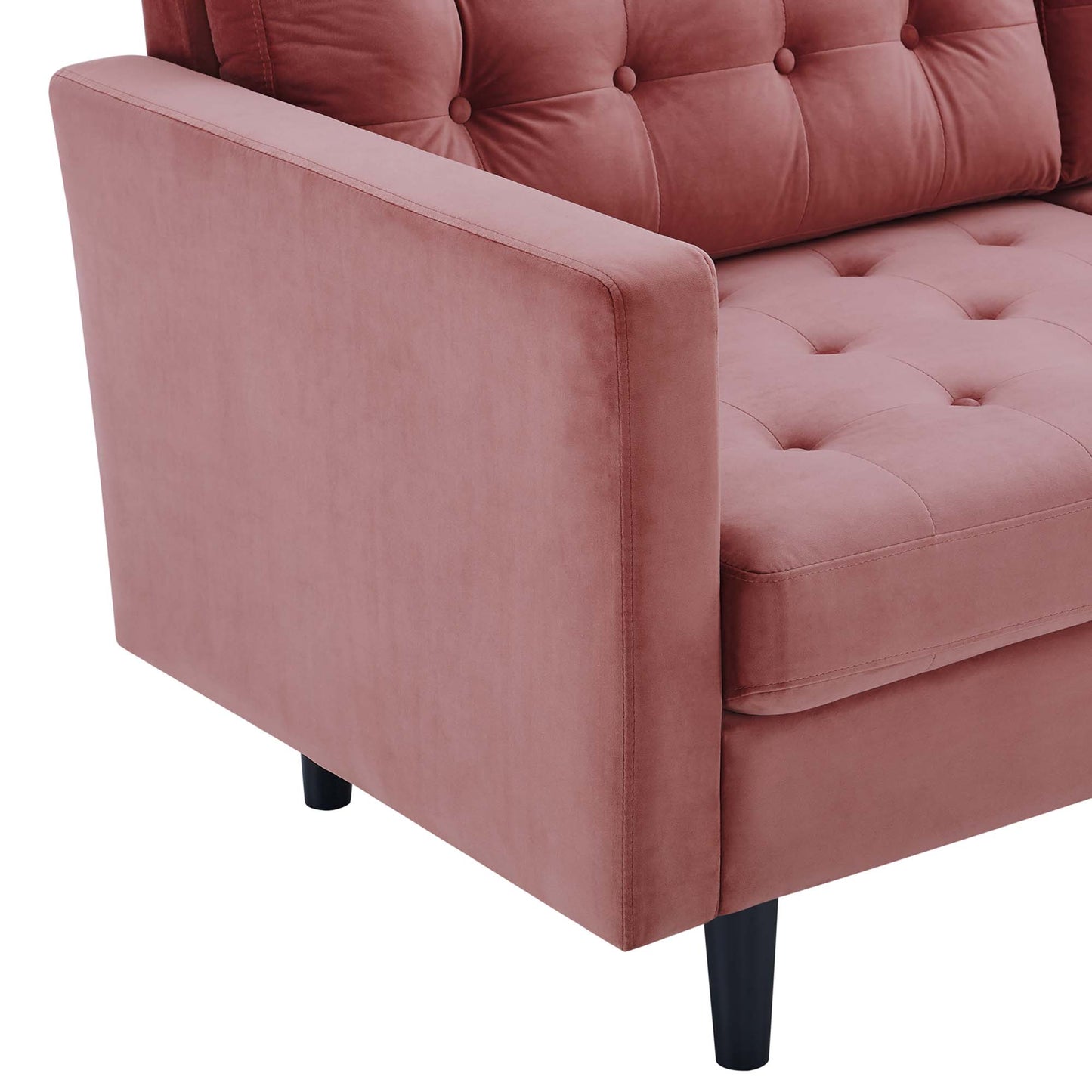 Exalt Tufted Performance Velvet Sofa by Furniture for America
