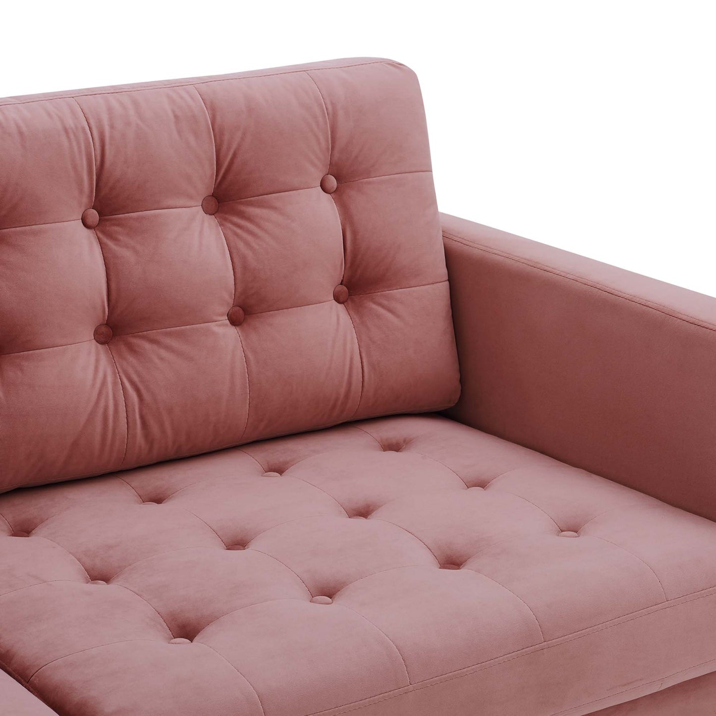 Exalt Tufted Performance Velvet Sofa by Furniture for America