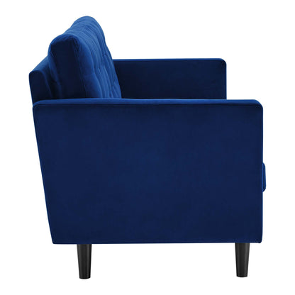 Exalt Tufted Performance Velvet Sofa by Furniture for America