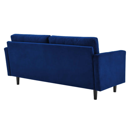 Exalt Tufted Performance Velvet Sofa by Furniture for America