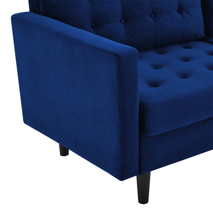 Exalt Tufted Performance Velvet Sofa by Furniture for America