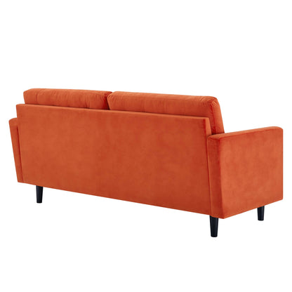 Exalt Tufted Performance Velvet Sofa by Furniture for America