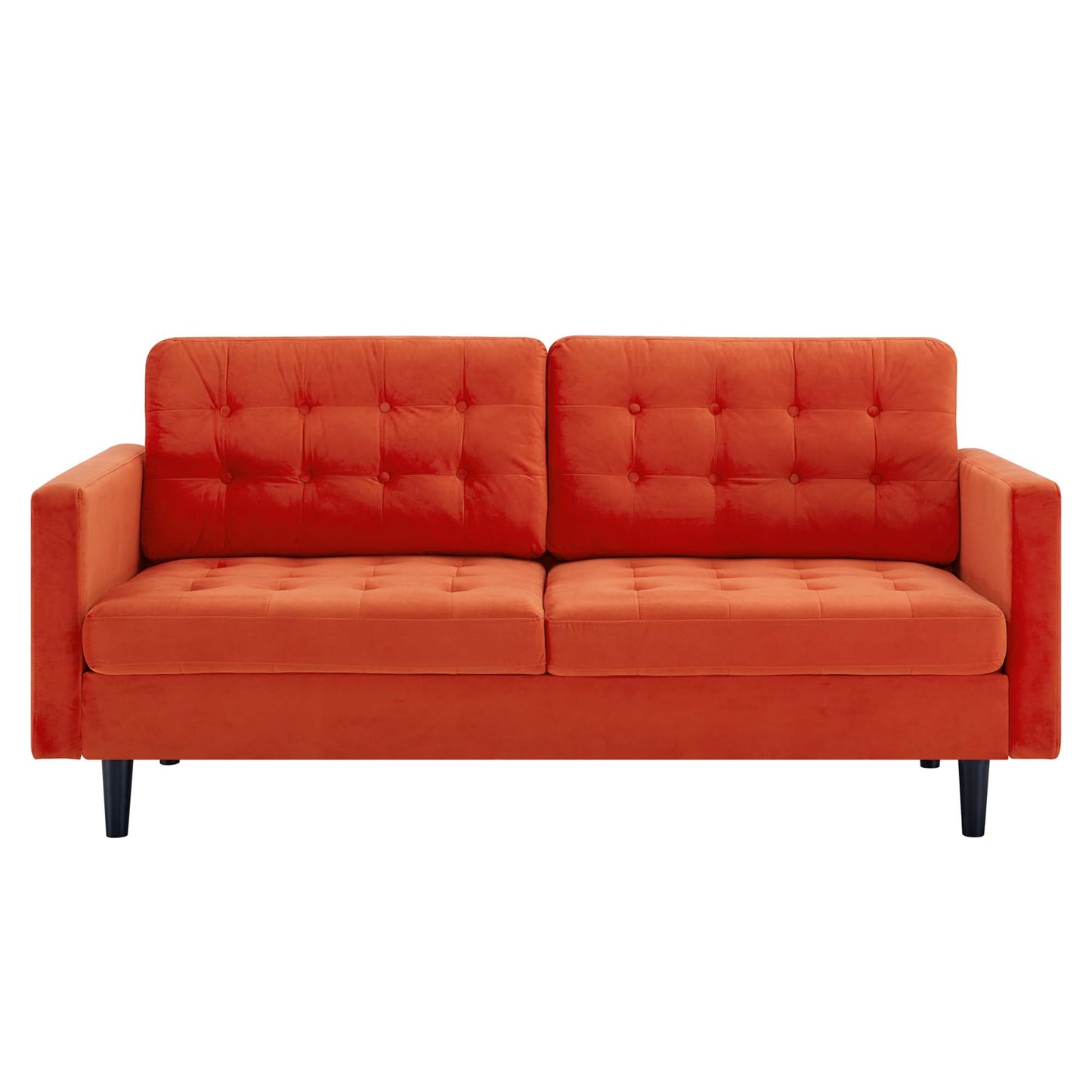 Exalt Tufted Performance Velvet Sofa by Furniture for America