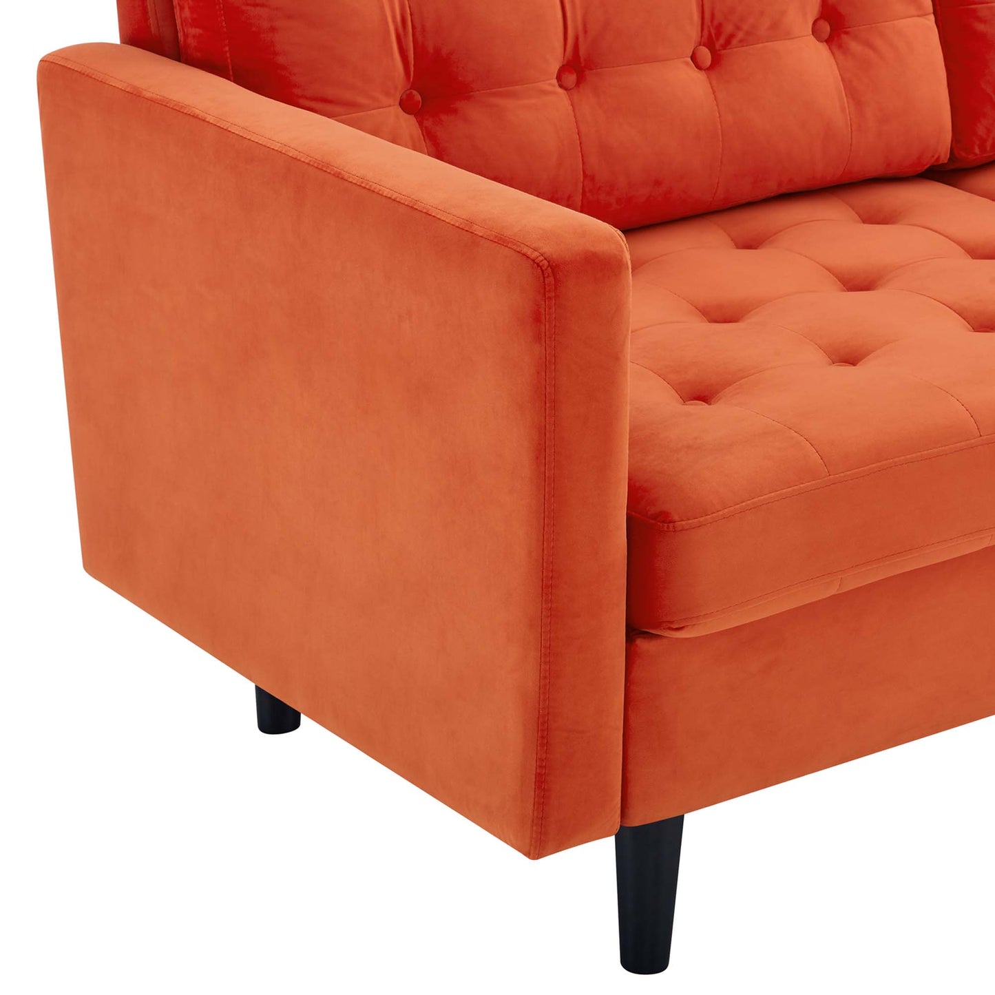 Exalt Tufted Performance Velvet Sofa by Furniture for America
