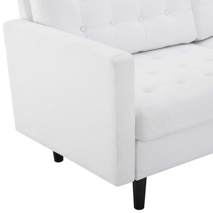 Exalt Tufted Performance Velvet Sofa by Furniture for America
