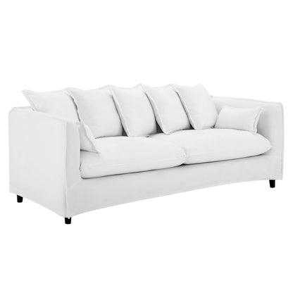 Avalon Slipcover Fabric Sofa by Furniture for America