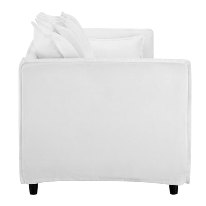 Avalon Slipcover Fabric Sofa by Furniture for America