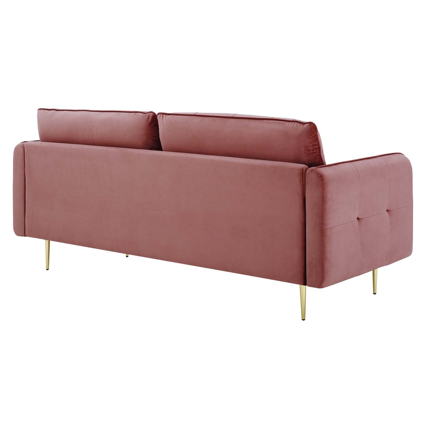 Cameron Tufted Performance Velvet Sofa by Furniture for America