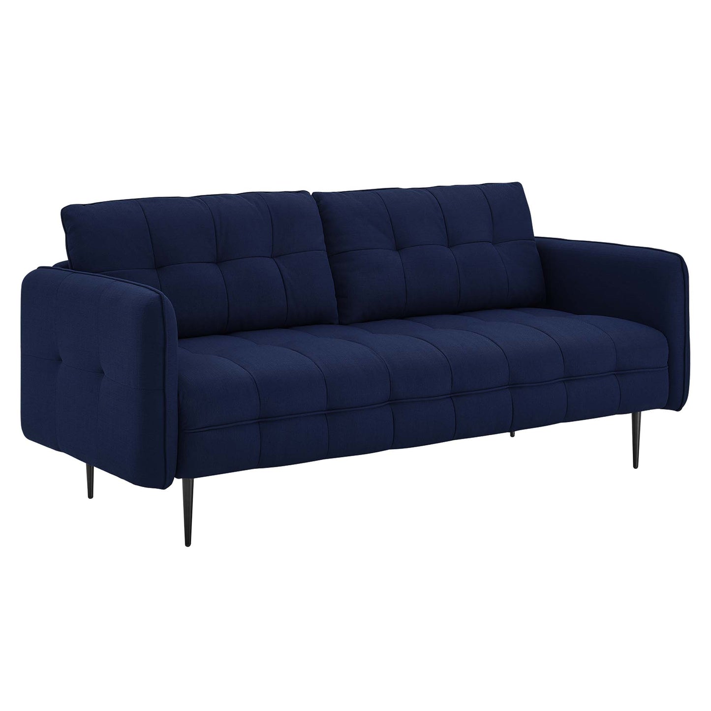 Cameron Tufted Fabric Sofa by Furniture for America