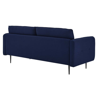 Cameron Tufted Fabric Sofa by Furniture for America