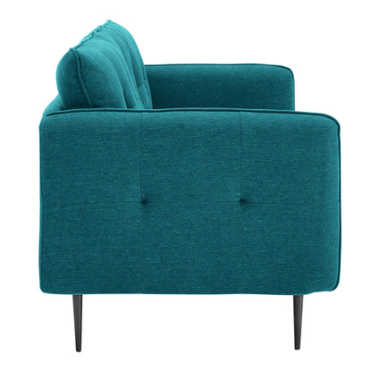 Cameron Tufted Fabric Sofa by Furniture for America