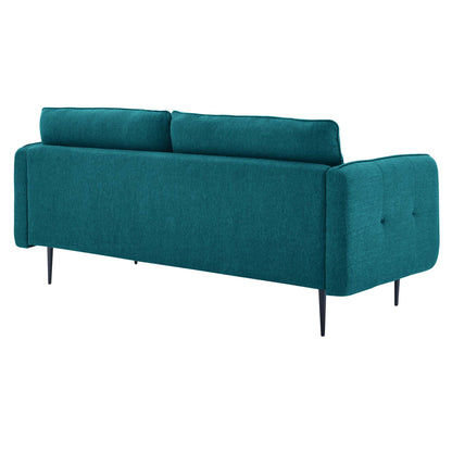 Cameron Tufted Fabric Sofa by Furniture for America