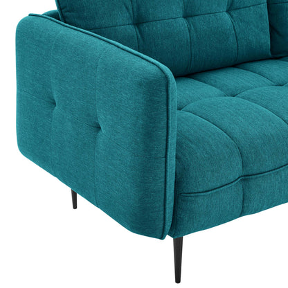 Cameron Tufted Fabric Sofa by Furniture for America