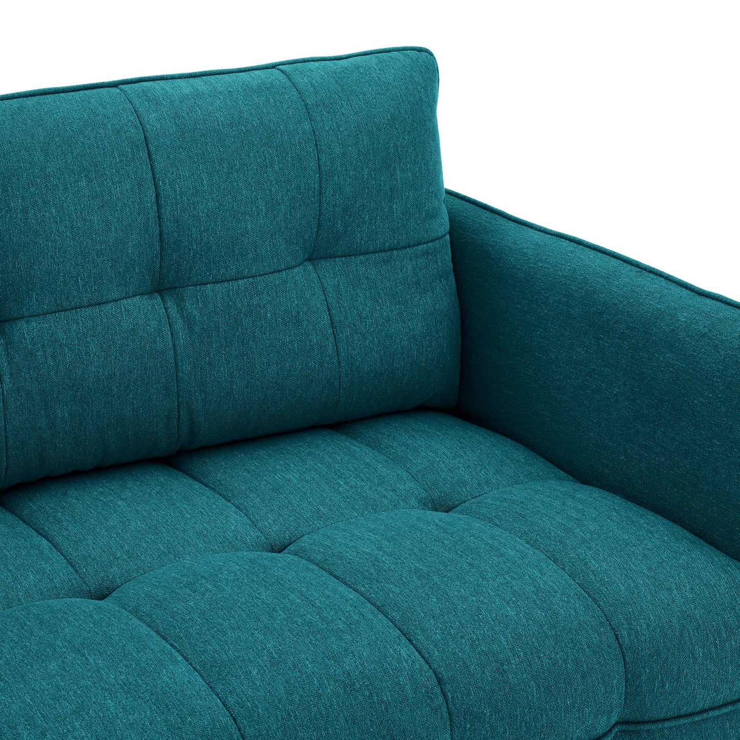 Cameron Tufted Fabric Sofa by Furniture for America