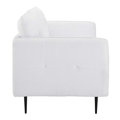Cameron Tufted Fabric Sofa by Furniture for America