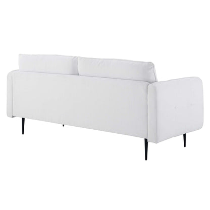 Cameron Tufted Fabric Sofa by Furniture for America