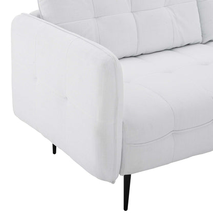 Cameron Tufted Fabric Sofa by Furniture for America