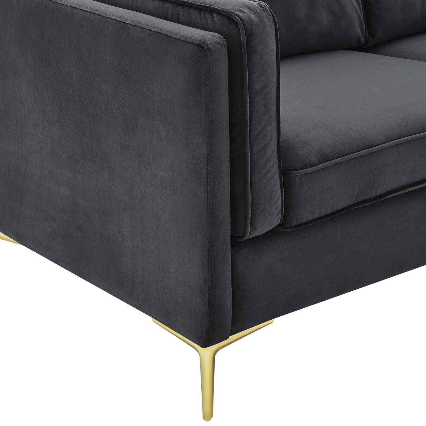 Kaiya Performance Velvet Sofa by Furniture for America