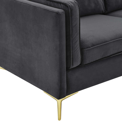 Kaiya Performance Velvet Sofa by Furniture for America