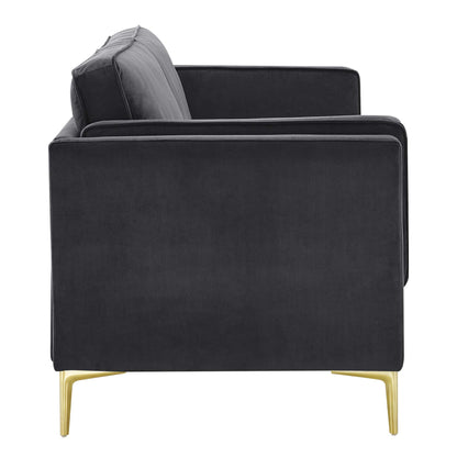 Kaiya Performance Velvet Sofa by Furniture for America