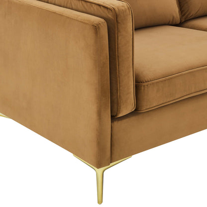 Kaiya Performance Velvet Sofa by Furniture for America