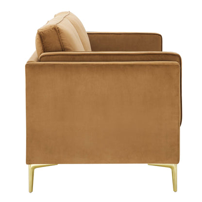 Kaiya Performance Velvet Sofa by Furniture for America