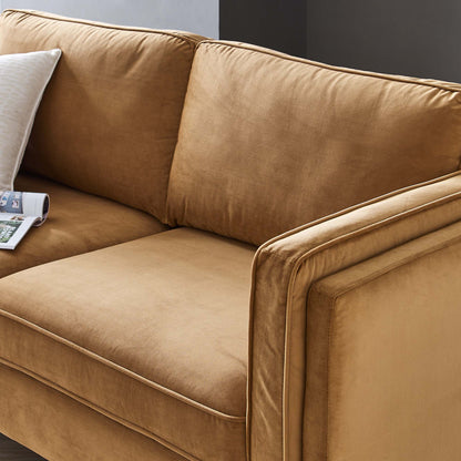 Kaiya Performance Velvet Sofa by Furniture for America
