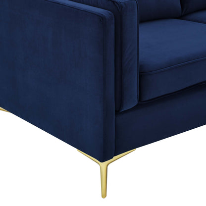 Kaiya Performance Velvet Sofa by Furniture for America