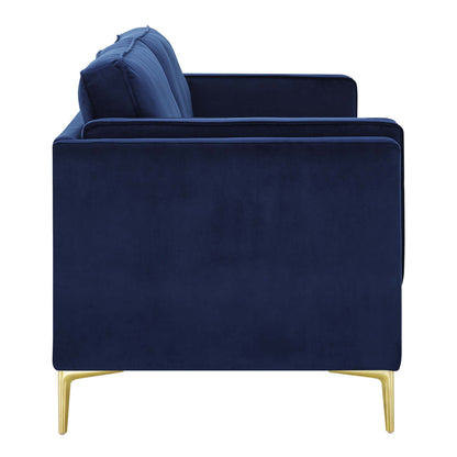 Kaiya Performance Velvet Sofa by Furniture for America