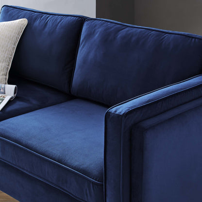 Kaiya Performance Velvet Sofa by Furniture for America