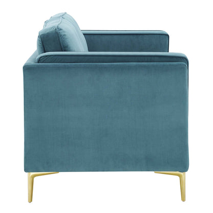 Kaiya Performance Velvet Sofa by Furniture for America