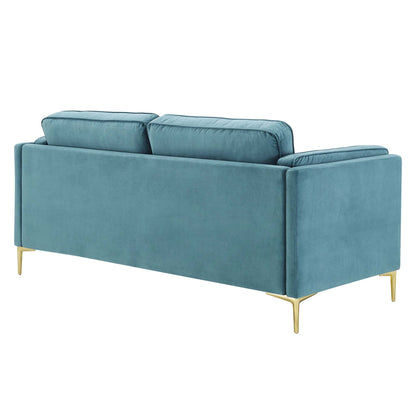 Kaiya Performance Velvet Sofa by Furniture for America