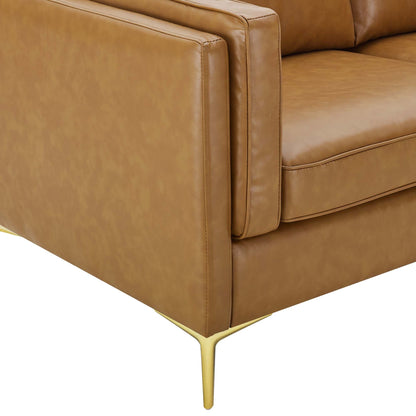 Kaiya Vegan Leather Sofa by Furniture for America